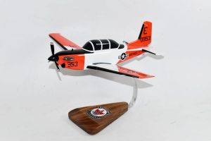 Beechcraft® T-34C Turbo Mentor, VT-3 Red Knights (Marines), 1/33 Mahogany Scale Model