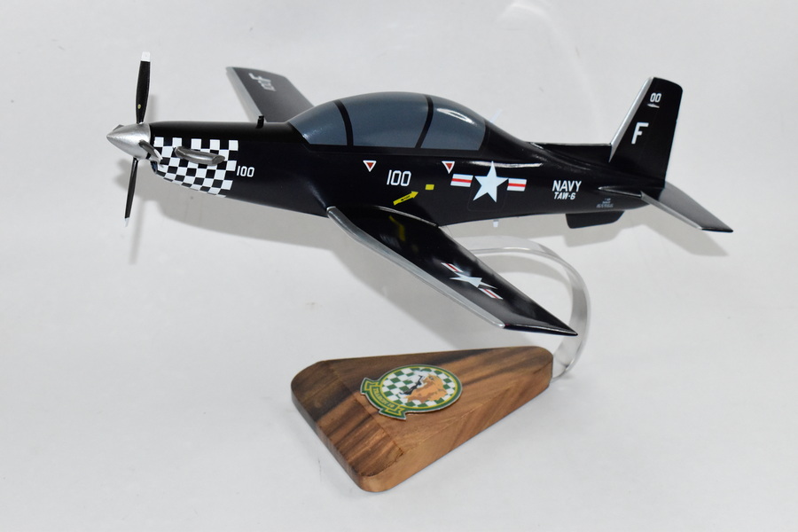 Beechcraft® T-6a Texan II, VT-10 Wildcats (CONA), 16″, Mahogany Scale Model