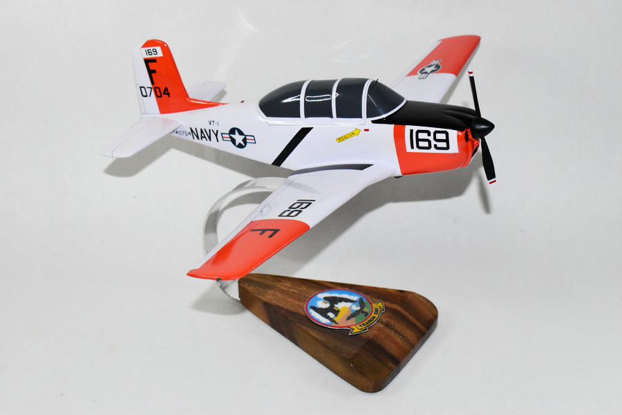 Beechcraft® T-34B Mentor, VT-1 Eaglets, 1/25 Mahogany Scale Model, 16″