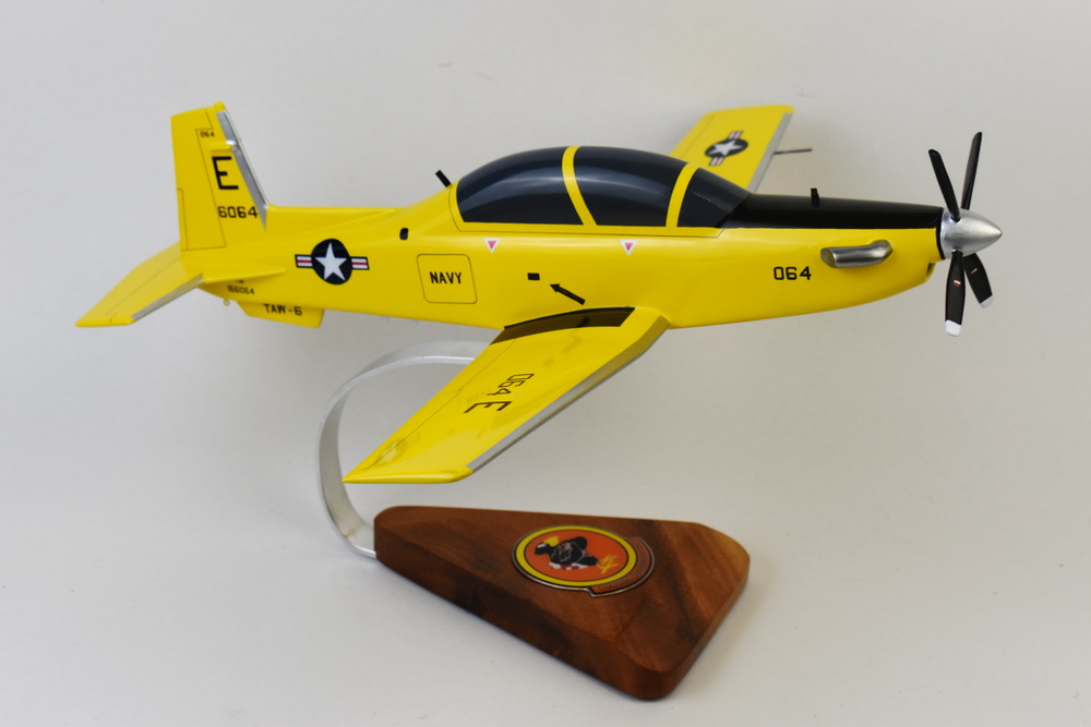 Beechcraft® T-6 Texan II, VT-2 Doerbirds CONA, 16″ Mahogany Scale Model