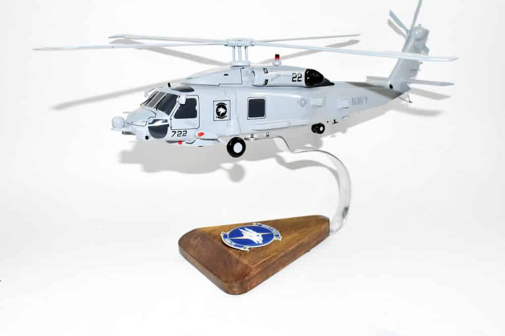 MH-60R, HSM-75 Wolf Pack, 16″ Mahogany Scale Model