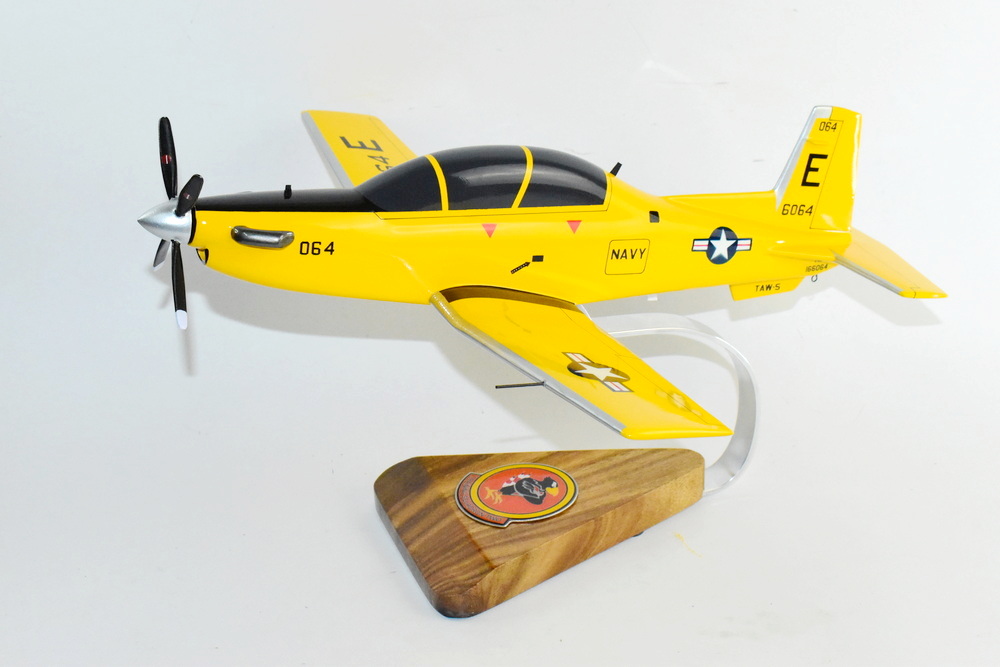Beechcraft® T-6 Texan II, VT-2 Doerbirds CONA, 16″ Mahogany Scale Model