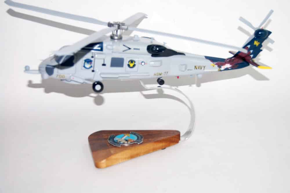 MH-60R, HSM-77 Saberhawks (2015), 16″ Mahogany Scale Model