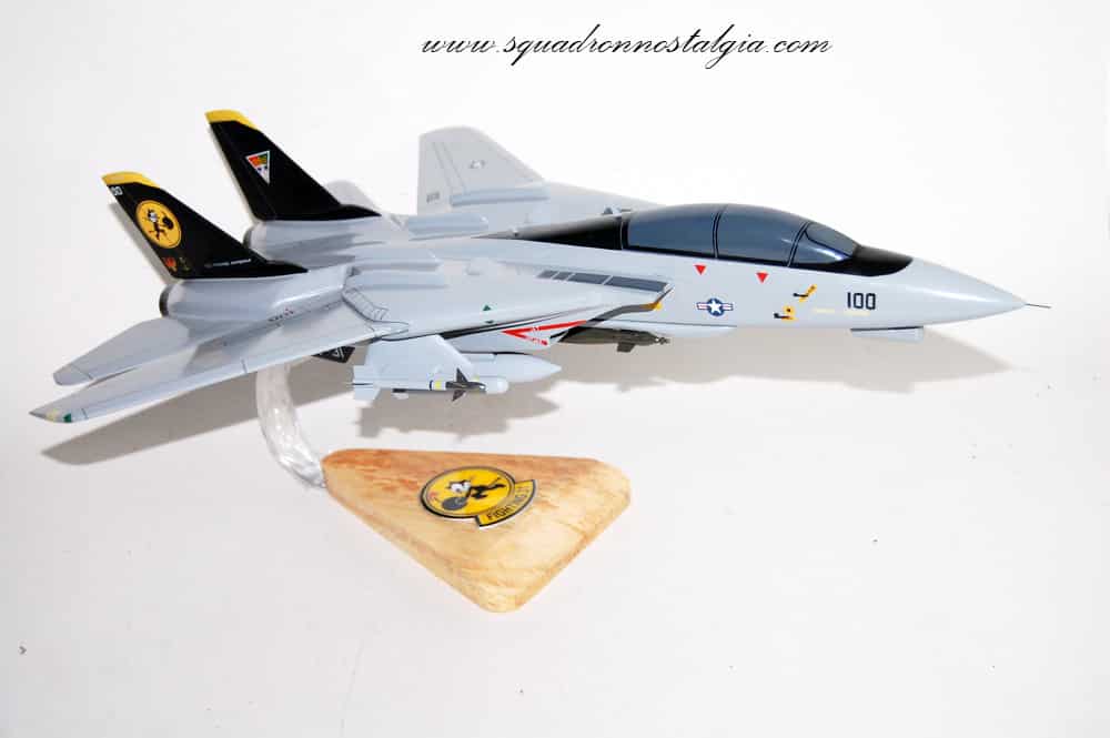 VF-31 Tomcatters F-14d Model, 1/42 (18″) Scale, Mahogany, Navy, Fighter