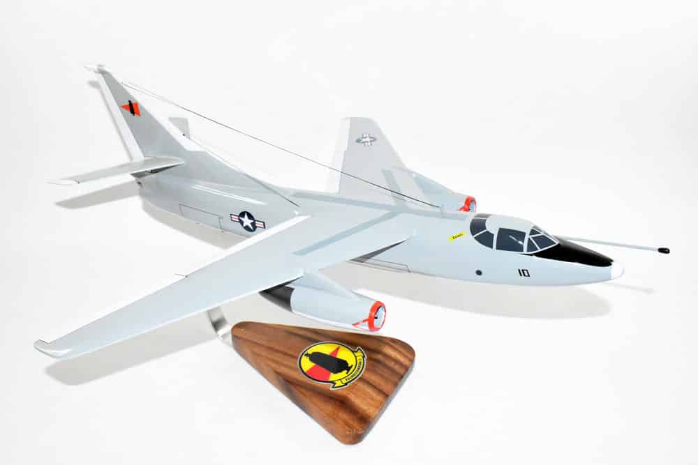 VQ-2 Sandeman EA-3/A3D Skywarrior Model, 1/50th Scale, Mahogany