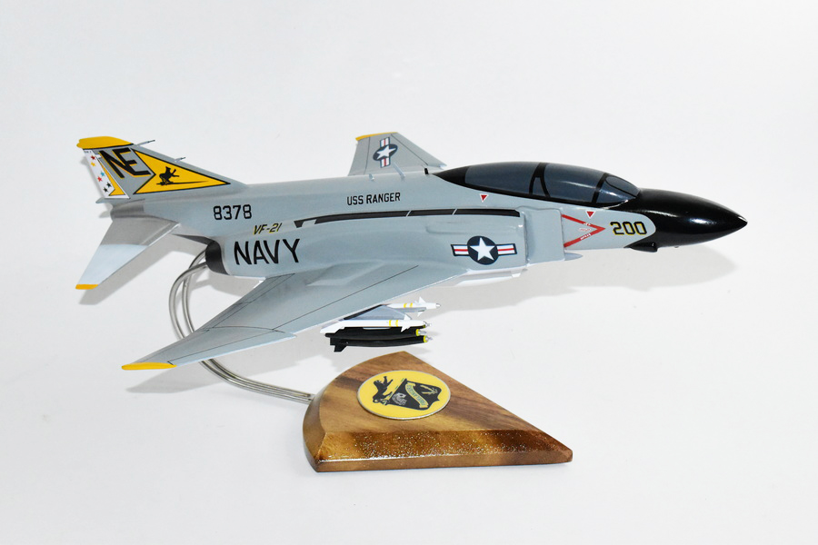 VF-21 Freelancers F-4J Model, 1/42 (18″) Scale, Mahogany, Navy, Fighter