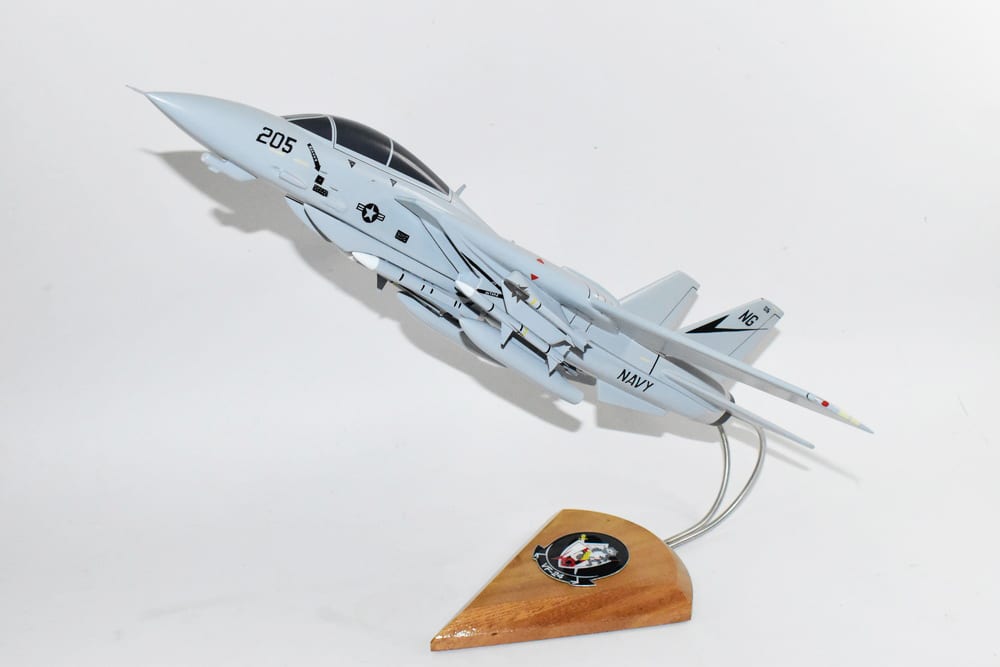 VF-24 Fighting Renegades F-14a Tomcat (1992) Model,  , 1/42 (18″) Scale, Mahogany, Navy,