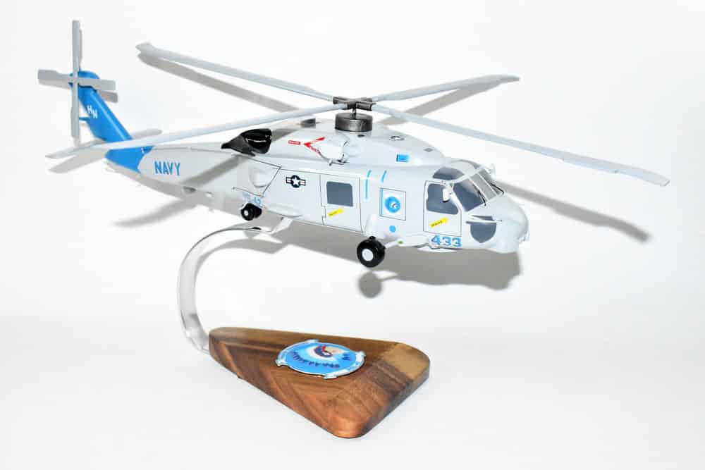 SH-60B, HSL-42 Proud Warriors, 16″ Mahogany Scale Model