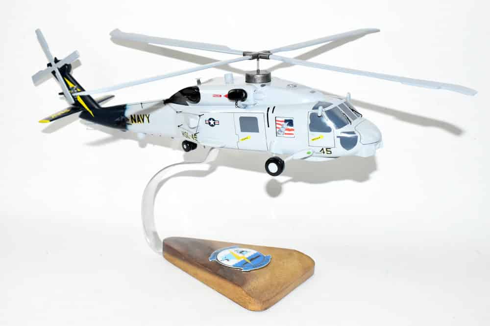 SH-60B, HSL-45 Wolfpack, 16″ Mahogany Scale Model