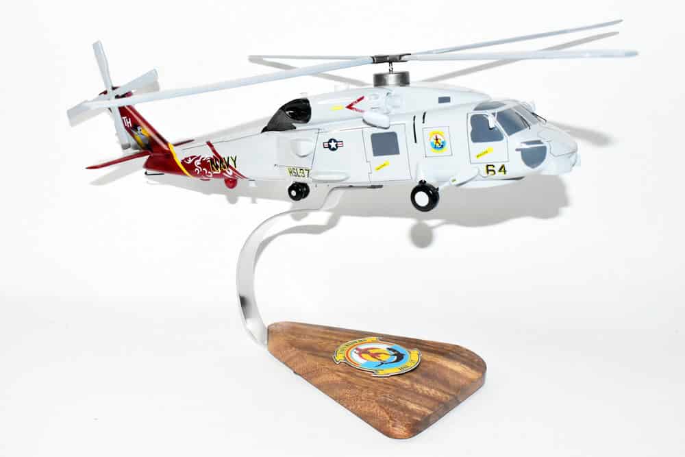 SH-60B, HSL-37 Easyriders, 16″ Mahogany Scale Model