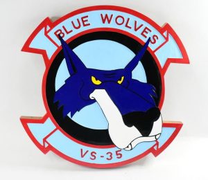 VS-35 Blue Wolves Plaque