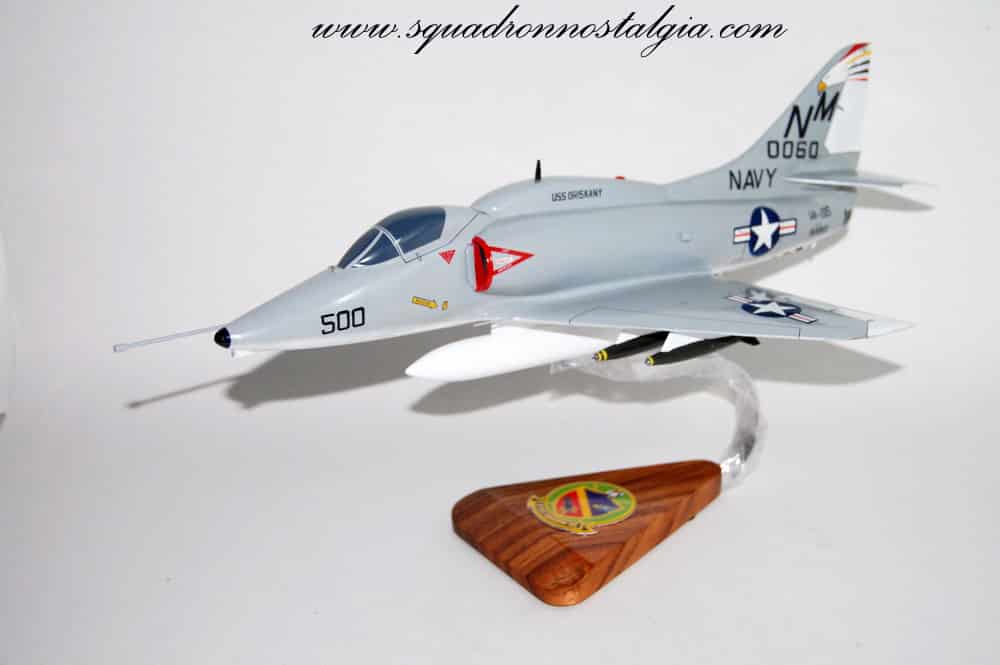 VA-195 Dam Busters A-4F (1968), 18″ Mahogany Model (Clearance Sale)