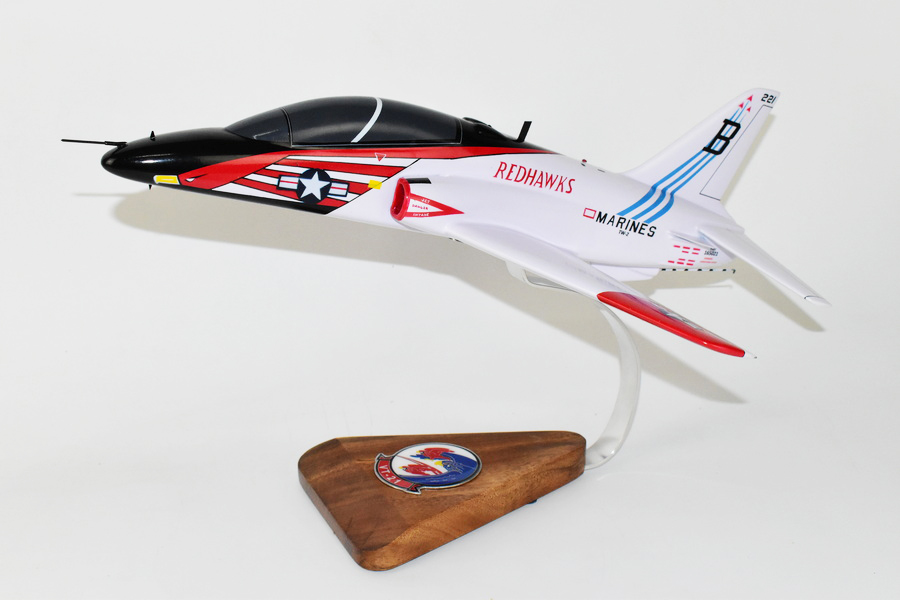 VT-21 RedHawks ‘Marines’ T-45 Model, 16" Scale, Mahogany, Marine Trainer