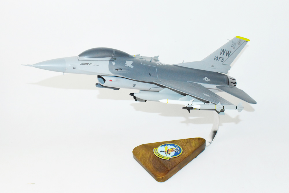 Lockheed Martin® F-16 Falcon,14th Fighter Squadron, 1/33 (18″) Mahogany Scale Model