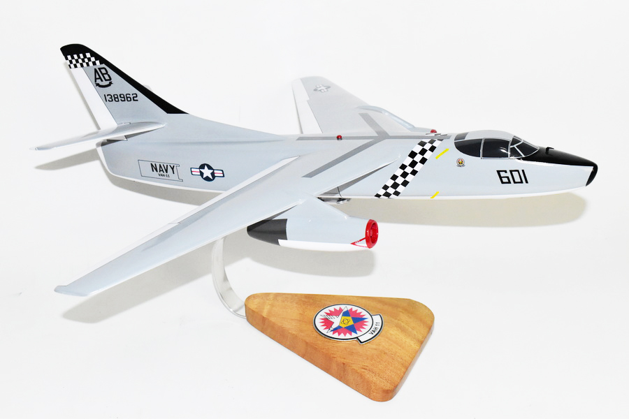 VAH-11 Checkertails A3D/A-3B Skywarrior Model, 1/50th Scale Model, Mahogany, Strategic Bomber