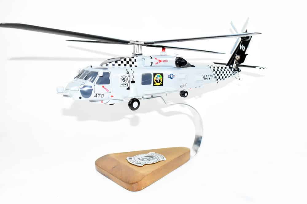 MH-60R, HSM-46 Grandmasters 16″ Mahogany Scale Model
