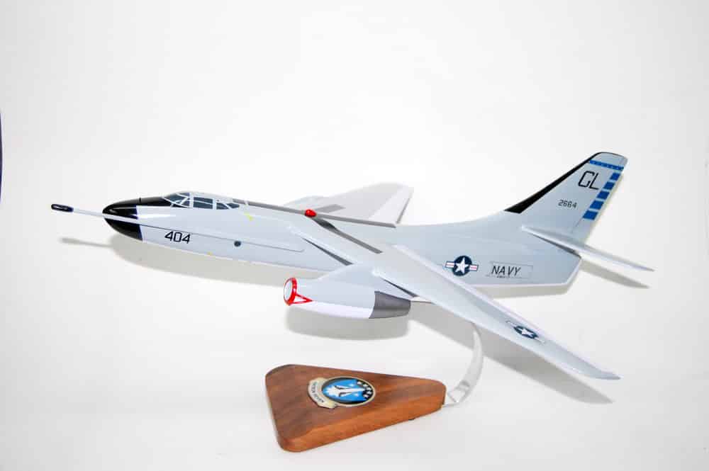 VAH-7 Peacemakers A3D/A-3B Skywarrior Model, 1/50th Scale Model, Mahogany, Strategic Bomber