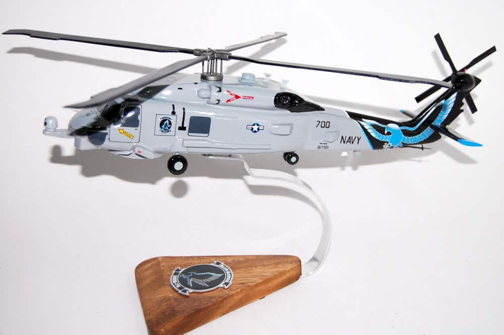 MH-60R, HSM-78 Blue Hawks 2014, 16″ Mahogany Scale Model