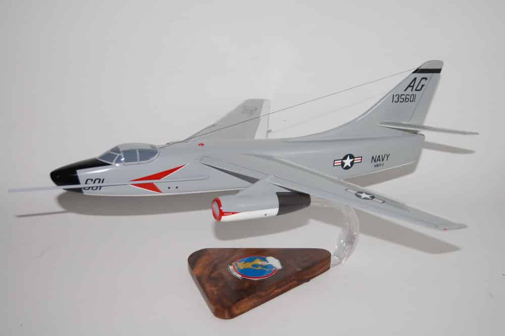 VAH-1 Smokin Tigers A3D/A-3B Skywarrior Model, 1/50th Scale Model, Mahogany, Strategic Bomber