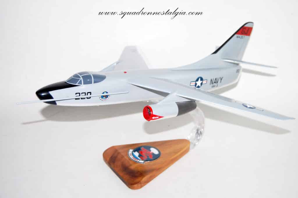 VAH-3 Sea Dragons A3D/A-3B Skywarrior Model, 1/50th Scale Model, Mahogany, Strategic Bomber (Clearance Sale)