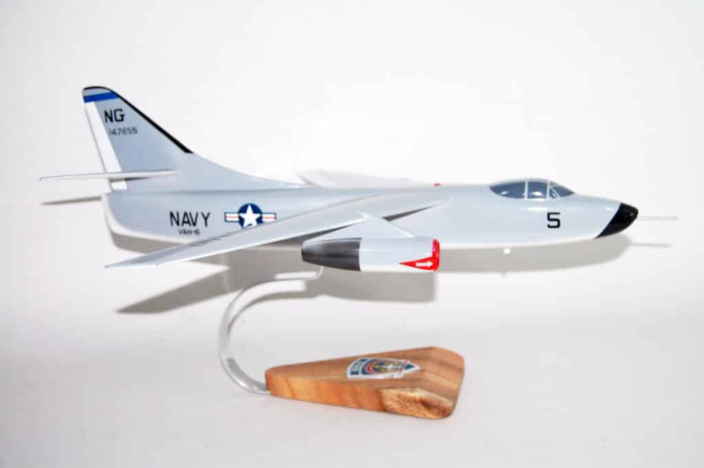 VAH-6 Fleurs (147655) A3D/A-3B Skywarrior Model, 1/50th Scale Model, Mahogany, Strategic Bomber