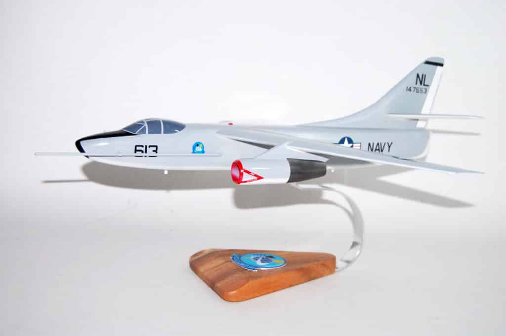 VAH-8 Fireballers KA-3B Model, Skywarrior Model, 1/50th Scale, Mahogany
