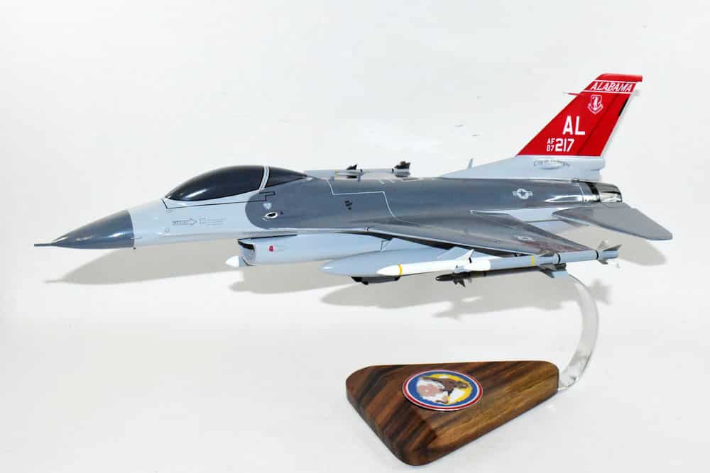 Lockheed Martin® F-16 Fighting Falcon®, 100th Fighter Squadron 18″ Mahogany Scale Model