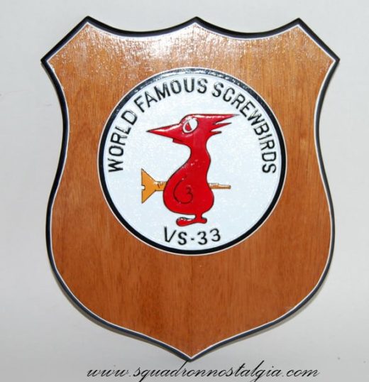 VS-33 Screwbirds Plaque