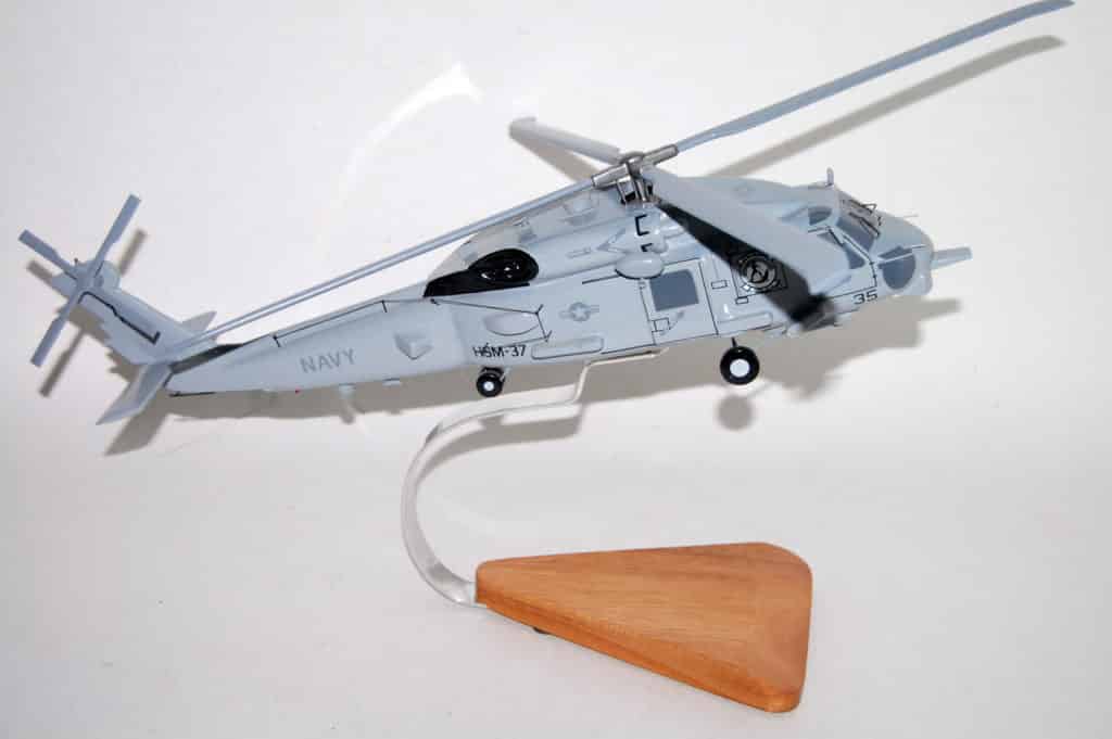 MH-60R, HSM-37 Easyriders, 16″ Mahogany Scale Model