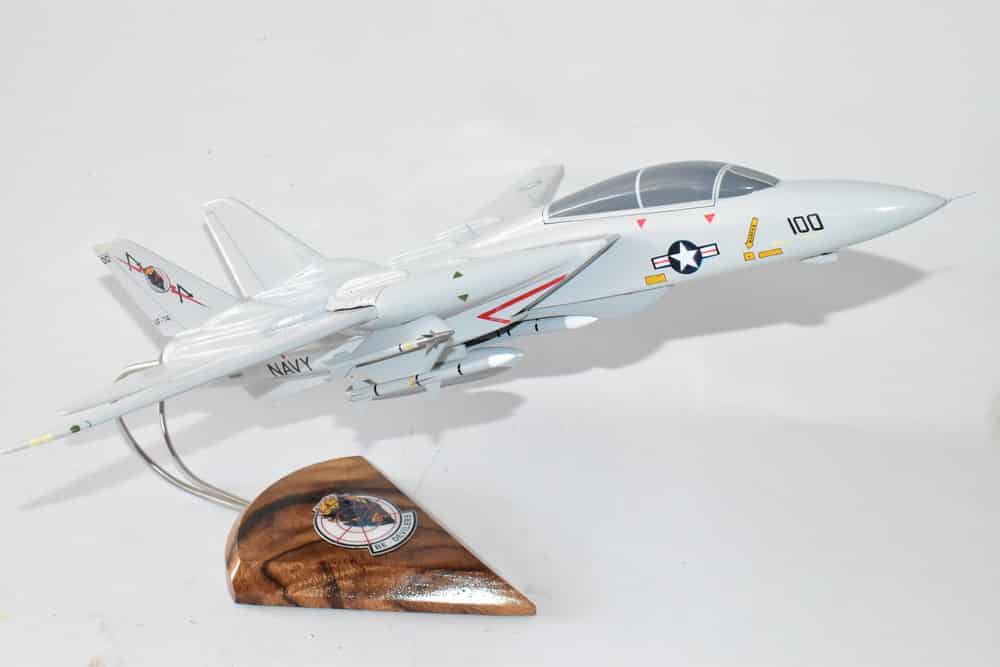VF-74 Be-Devilers F-14A Model, 1/42 (18″) Scale, Mahogany, Navy, Fighter