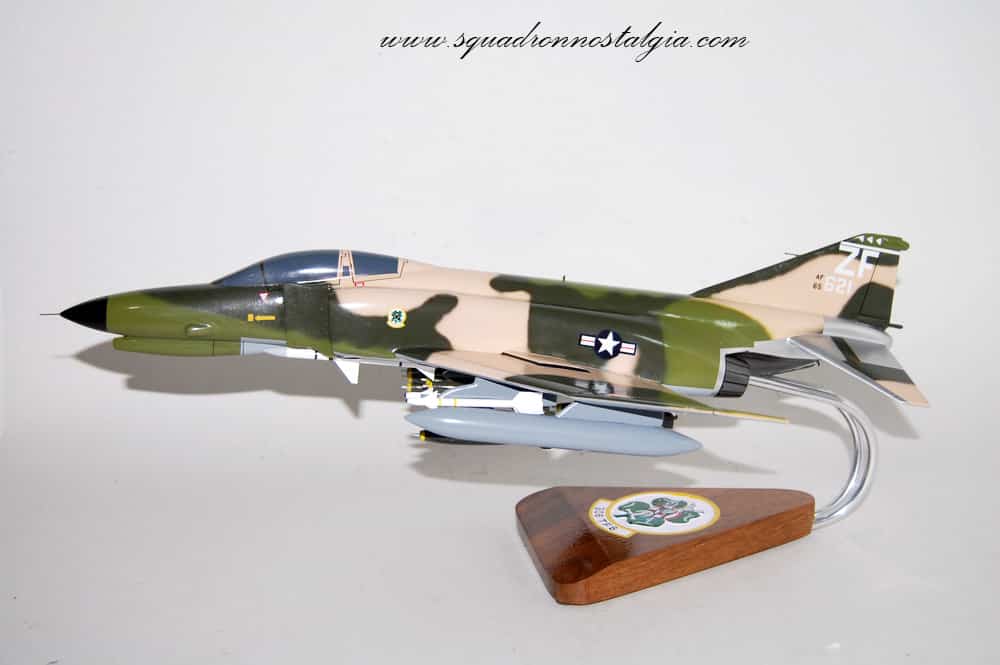 306th Tactical Fighter Squadron The Gunners F-4E Model, 1/42 (18″) Scale, Mahogany