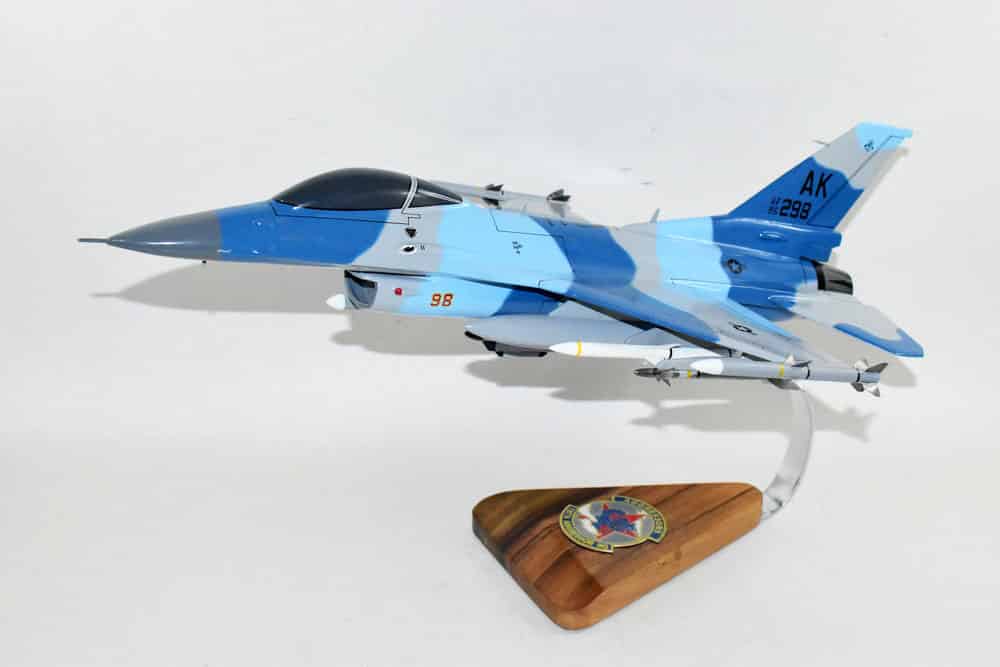 Lockheed Martin® F-16 Fighting Falcon®, 18th Aggressor Squadron, 18″ Mahogany Scale Model