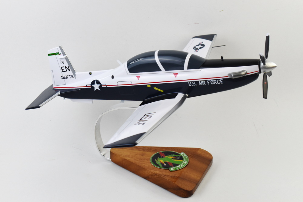 Beechcraft® T-6 Texan II, 459th Flying Training Squadron Twin Dragons, 1/33 Mahogany Scale Model