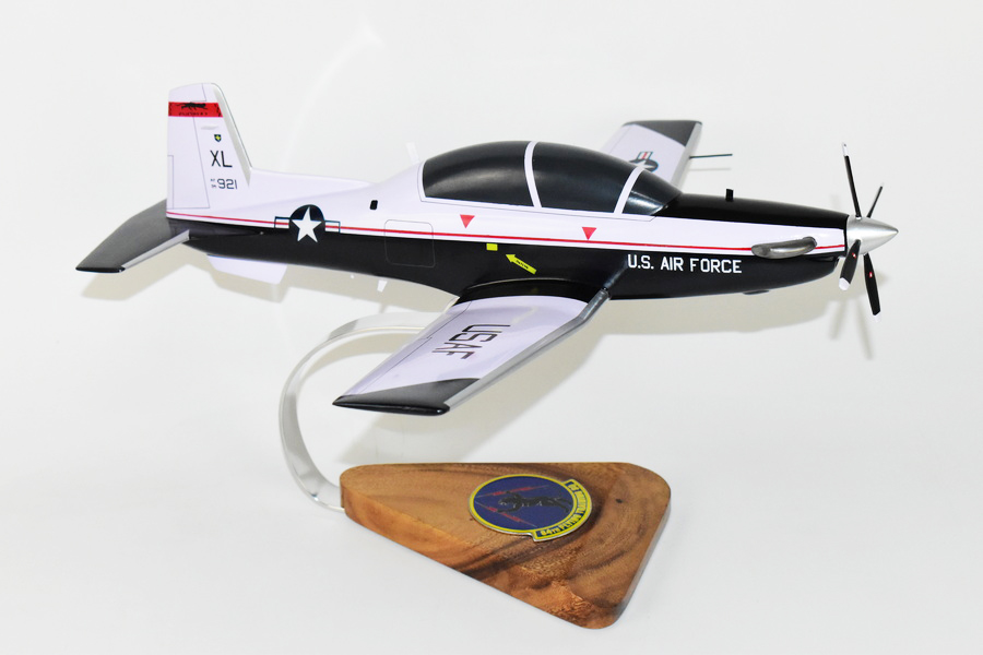 Beechcraft® T-6 Texan II, 84th Flying Training Squadron Panthers, 16″ Mahogany Scale Model