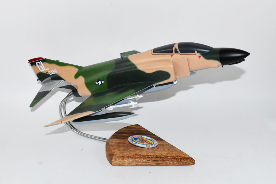 36th TFS Flying Fiends F-4c Model, 1/42 (18″) Scale, Mahogany