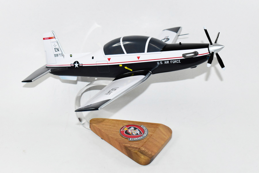 Beechcraft® T-6A Texan II, 89th Flying Training Squadron Banshees, 16″ Mahogany Scale Model