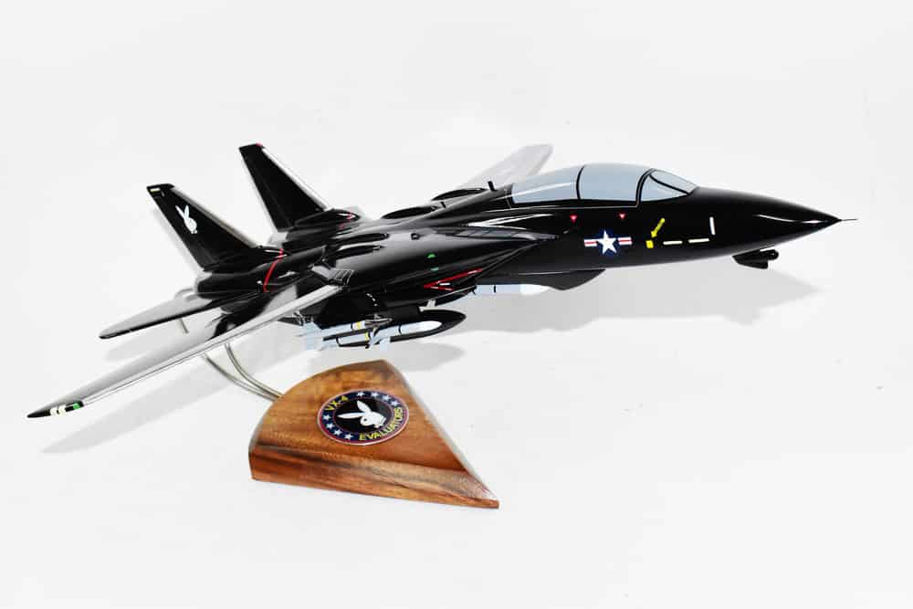 VX-4 Evaluators F-14 Model, 1/42 (18″) Scale, Mahogany, Navy, Fighter
