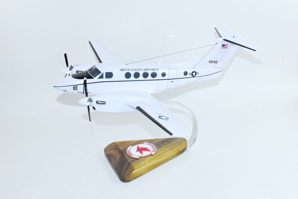 Beechcraft® C-12 Huron, 517th Airlift Squadron, 1/36 Scale Mahogany Model