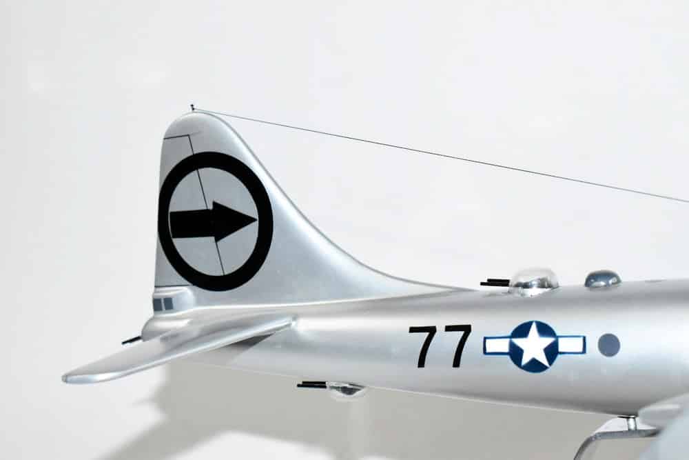393rd BS Bockscar B-29 Model, Mahogany, 1/94th Scale, Bomber