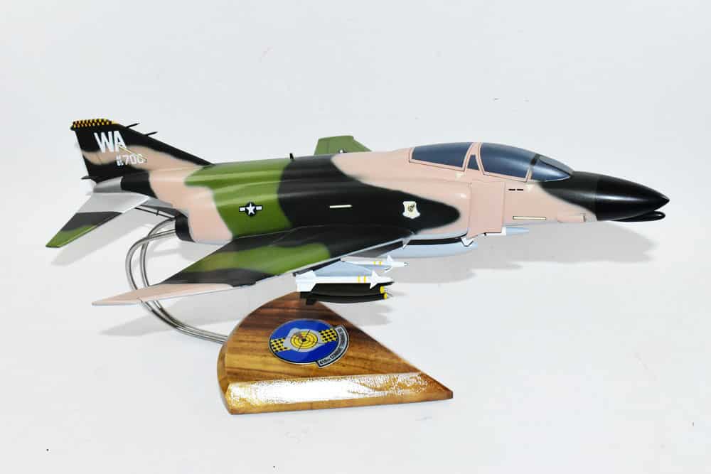 414th Fighter Weapons Squadron F-4E Model, 1/42 (18″) Scale, Mahogany