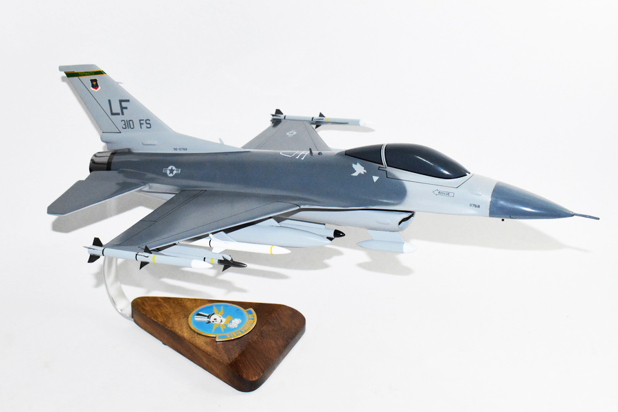 Lockheed Martin® F-16 Fighting Falcon®, 310th FS Top Hats, 18″ Mahogany Scale Model