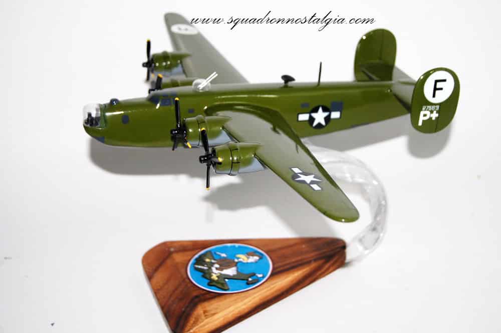 Lockheed Martin®(Consolidated) B-24 Liberator,701st BS ‘Hell’s Warrior’ 445th BG, 18″ Mahogany Model