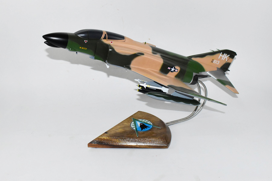 480th TFS Warhawks F-4E Model, 1/42 (18″) Scale, Mahogany