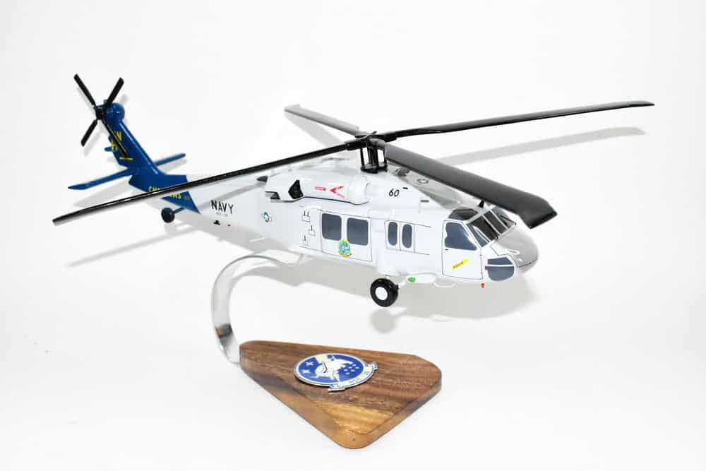 MH-60S (Knighthawk) HSC-26 Chargers, 16″ Mahogany Scale Model