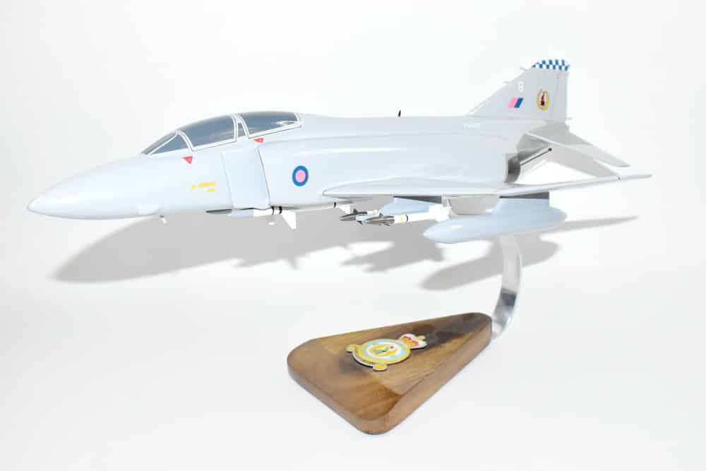 No. 19 Squadron RAF F-4M Model,  1/42 (18″) Scale, Mahogany, UK