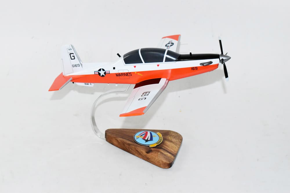 Beechcraft® T-6b Texan II, VT-27 Boomers (Marines), 1/33 Mahogany Scale Model