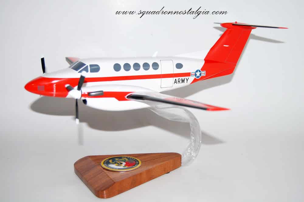 Beechcraft® TC-12 Huron, US Army, 1/36 Mahogany Scale Model