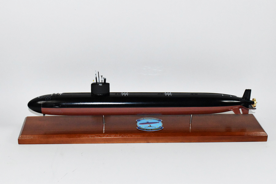 USS Springfield SSN-761 Submarine,Navy,Scale Model,Mahogany,20 inch,LA Class