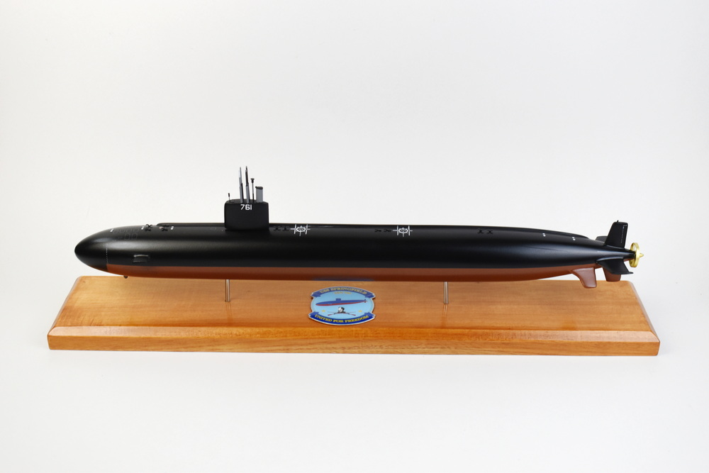 USS Springfield SSN-761 Submarine,Navy,Scale Model,Mahogany,20 inch,LA Class