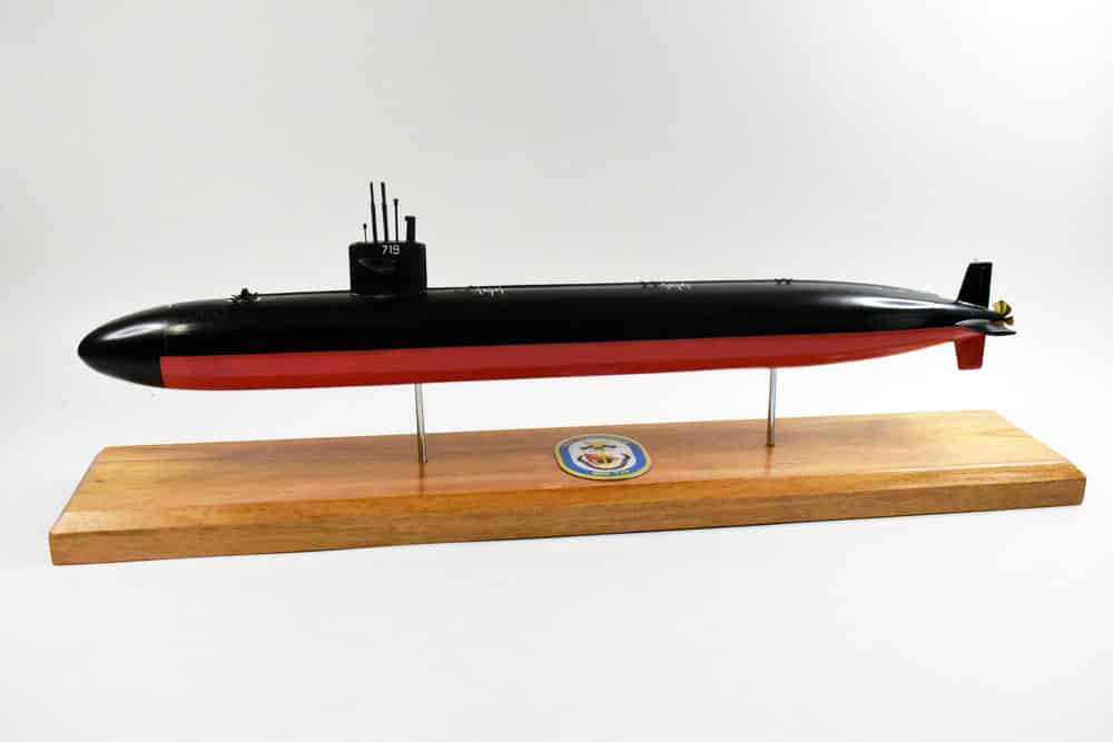 USS Providence SSN-719 Submarine,Navy,Scale Model,Mahogany,20 inch,LA Class